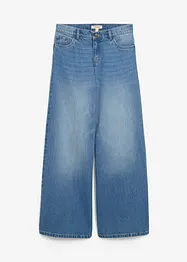 Jeans wide leg, vita media, bonprix