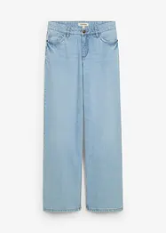 Jeans straight loose, vita media, bonprix