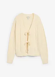 Cardigan di maglia con laccetti, bonprix