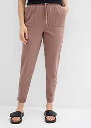 Pantaloni in jersey di misto cotone elasticizzato, bonprix