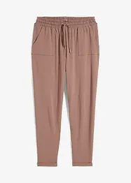 Pantaloni in jersey di misto cotone elasticizzato, bonprix