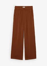 Pantaloni a palazzo leggeri in tessuto strutturato, bonprix