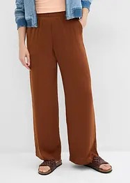 Pantaloni a palazzo leggeri in tessuto strutturato, bonprix