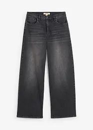 Jeans wide leg a vita alta, bonprix