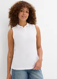 Top stile polo in puro cotone biologico, bonprix