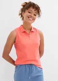 Top stile polo in puro cotone biologico, bonprix