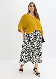 Gonna midi in popeline di cotone, bonprix