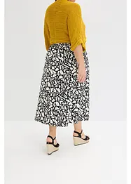 Gonna midi in popeline di cotone, bonprix