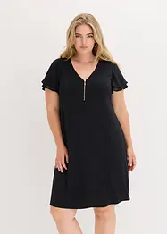 Abito in maglina con maniche di chiffon, bonprix