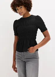 Maglia con lavorazione smock, bonprix