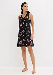 Camicia da notte corta in misto viscosa morbido, bonprix