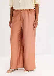 Pantaloni a palazzo effetto lucido, bonprix