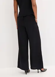 Pantaloni a palazzo effetto lucido, bonprix
