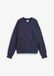 Felpa oversize con ricami, bonprix