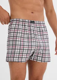 Boxer di jersey a quadretti dalla vestibilità morbida (pacco da 3), bonprix