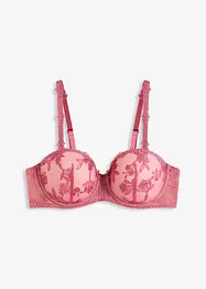 Reggiseno a balconcino con pizzo floreale, bonprix