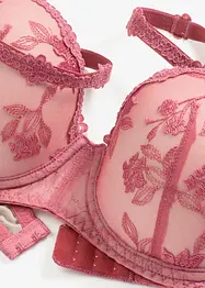Reggiseno a balconcino con pizzo floreale, bonprix