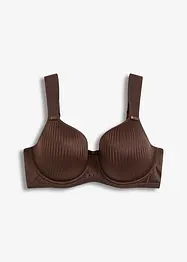 Reggiseno con coppe preformate, spalline imbottite ed effetto lucido, bonprix
