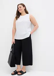 Pantaloni cropped elasticizzati in cotone biologico, bonprix