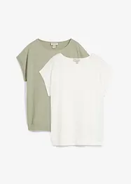 T-shirt in puro cotone biologico  (pacco da 2), bonprix