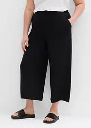 Pantaloni cropped elasticizzati in cotone biologico, bonprix