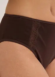 Slip alto con cotone biologico (pacco da 4), bonprix