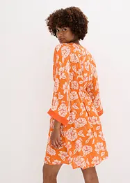 Abito tunica con pizzo in viscosa strutturata, bonprix