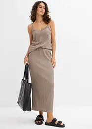 Top in crêpe leggero con spalline sottili, bonprix