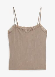 Top in crêpe leggero con spalline sottili, bonprix