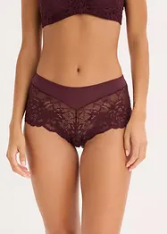 Culotte a vita alta con pizzo delicato, bonprix