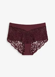 Culotte a vita alta con pizzo delicato, bonprix