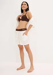 Reggiseno con coppe preformate ed effetto lucido, bonprix
