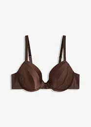Reggiseno con coppe preformate ed effetto lucido, bonprix