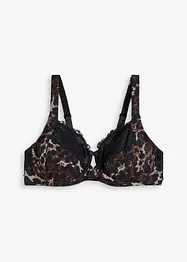 Reggiseno con ferretto, spalline imbottite e pizzo delicato, bonprix