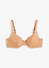 Reggiseno con ferretto in materiale lucido, bonprix