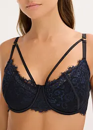 Reggiseno con coppe preformate in pizzo cigliato delicato, bonprix