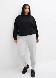 Felpa con cappuccio in misto viscosa leggermente lucido, bonprix