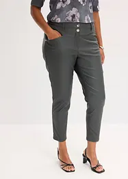 Pantaloni elasticizzati con effetto lucido, bonprix