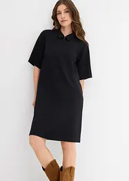 Abito polo in morbido tessuto effetto neoprene, bonprix