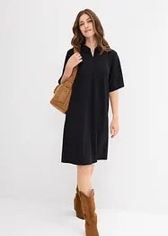 Abito polo in morbido tessuto effetto neoprene, bonprix