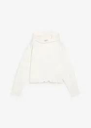 Felpa con cappuccio in misto viscosa leggermente lucido, bonprix