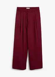 Pantaloni con pinces e cintura da annodare, bonprix