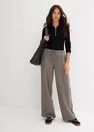 Pantaloni con elastico in vita in puro cotone biologico, bonprix