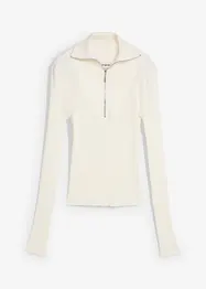 Maglia a costine in soffice misto viscosa, bonprix