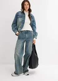 Maglia a costine in soffice misto viscosa, bonprix