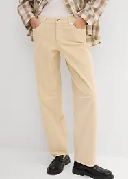 Pantaloni in velluto a coste, vita media, bonprix