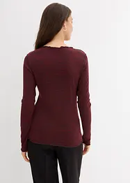 Maglia a maniche lunghe in soffice misto viscosa, bonprix