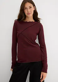 Maglia a maniche lunghe in soffice misto viscosa, bonprix