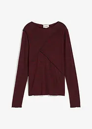Maglia a maniche lunghe in soffice misto viscosa, bonprix