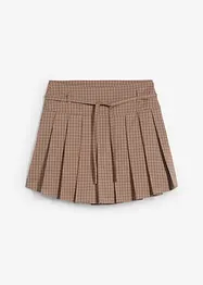 Gonna pantalone corta con pieghe baciate, bonprix